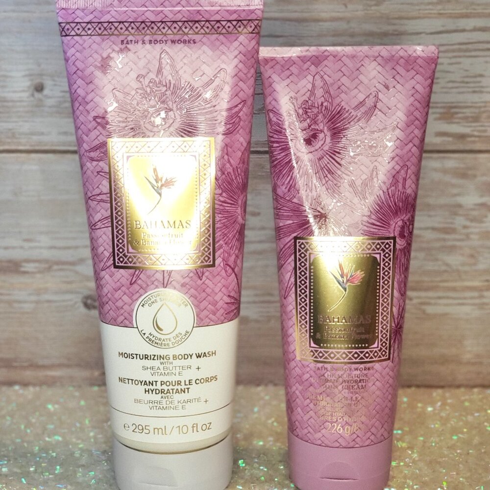 🆕Bath & Body Works Bahamas Passionfruit & Banana Flower Bundle - Picture 2 of 3